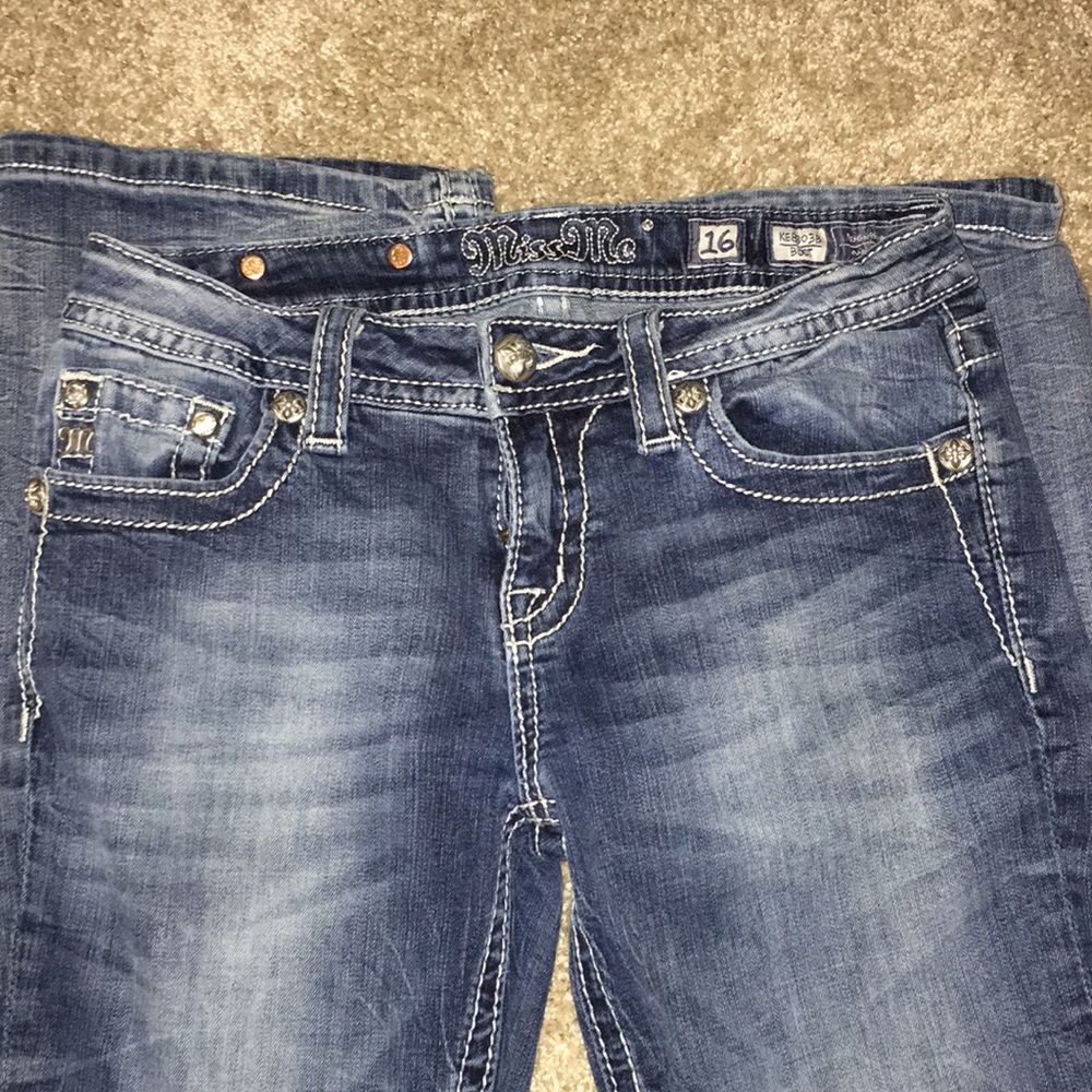 Miss me light wash boot cut jean